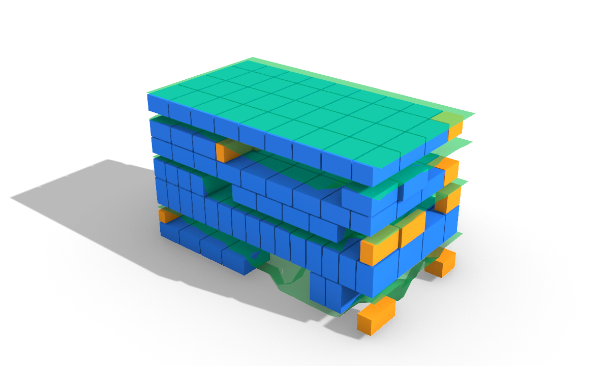 Fracture modelling to block packing