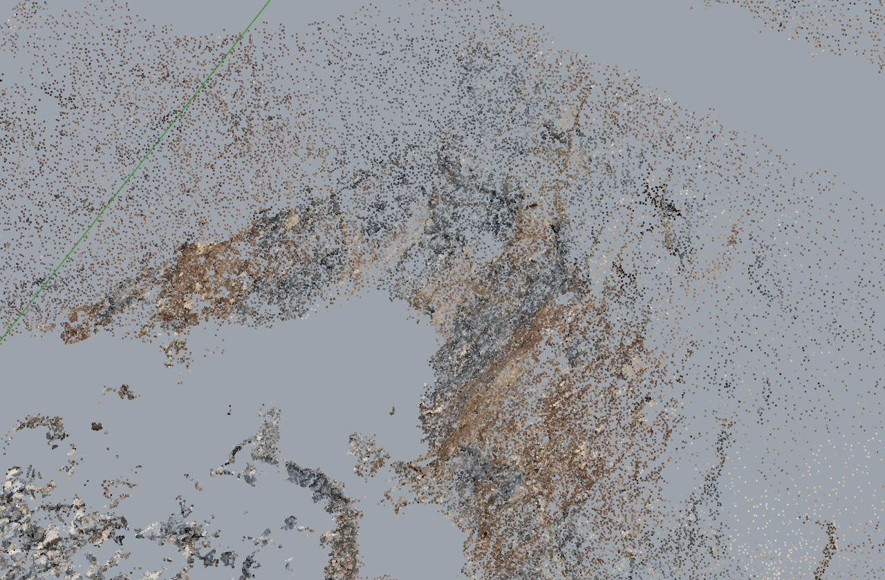 Photogrammetry point cloud, Tongjiang quarry, 6.86M points