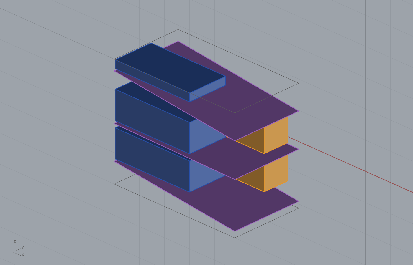 Flat (orthogonal) guillotine baseline, the dip wedges are waste