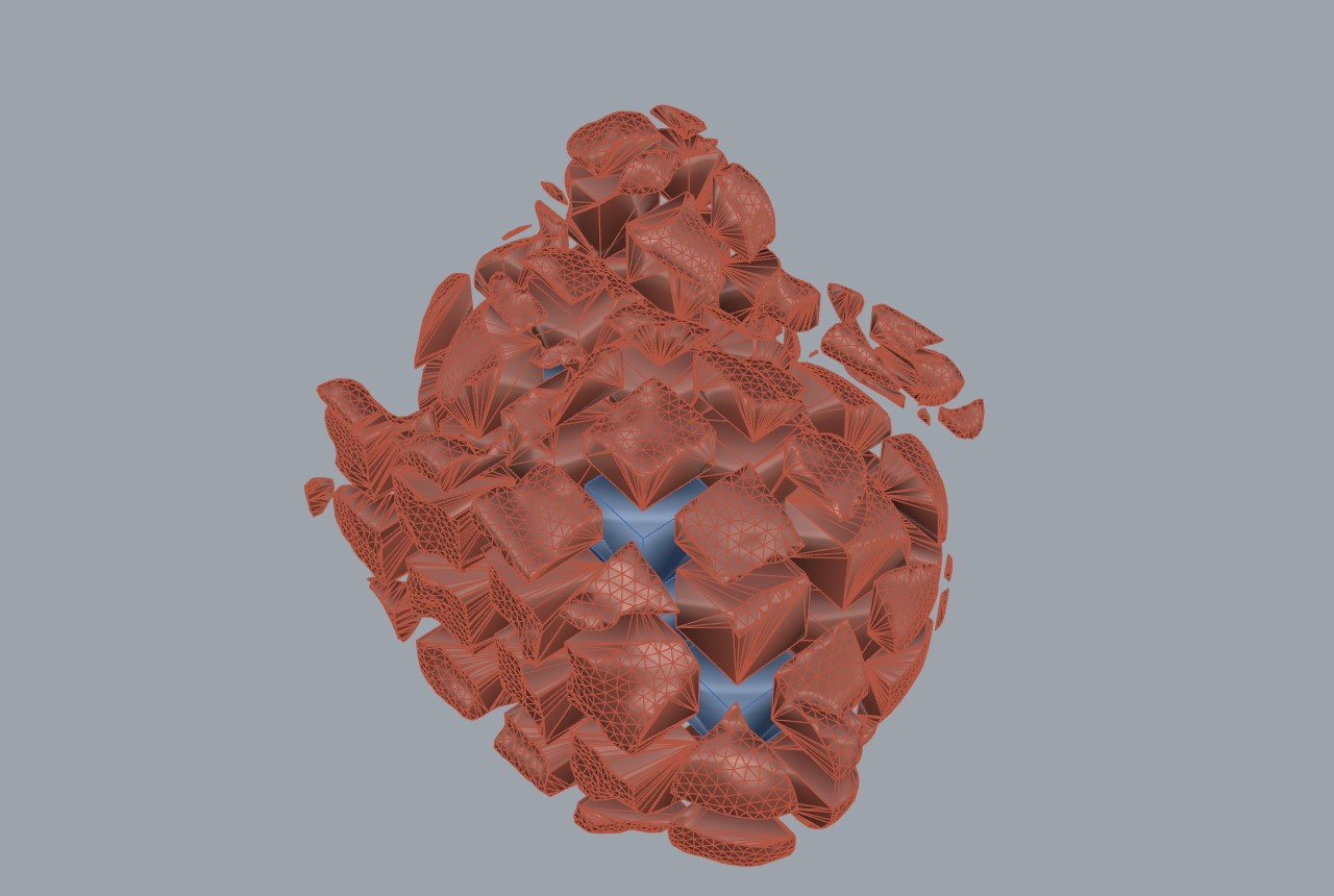 Exploded real-face block decomposition of a scanned form